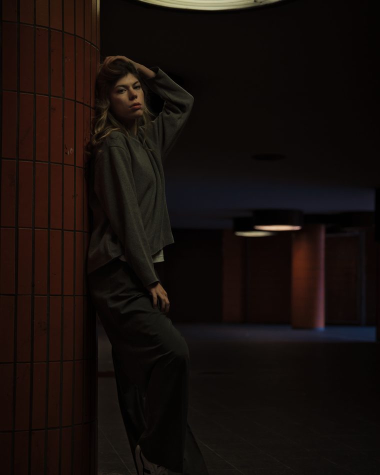 Moody evening look in low light